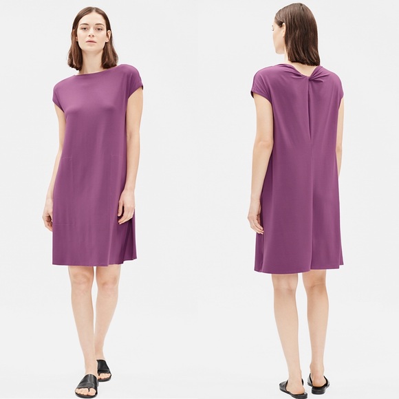 eileen fisher jersey dress
